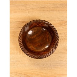 Чаша «Тарталетка», 18×18×5 см, дерево шишам