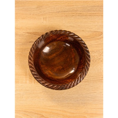 Чаша «Тарталетка», 18×18×5 см, дерево шишам