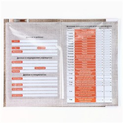 Папка для медицинского полиса «Коллаж», 17.5×11.3 см.
