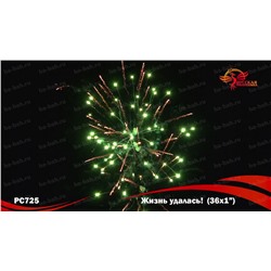 Фейерверк РС7240 Жизнь удалась! (1" х 36)