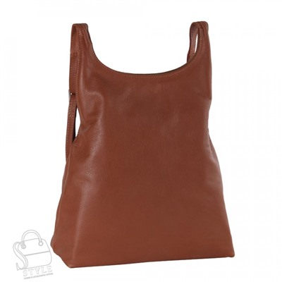 Рюкзак женский кожаный 9021VG brown Vitelli Grassi
