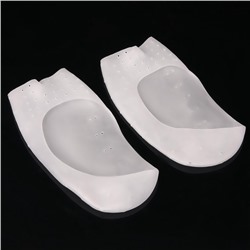 Подследники на стопу с разделителями, универсальные, силиконовые, 18.5×9 см, пара, белые