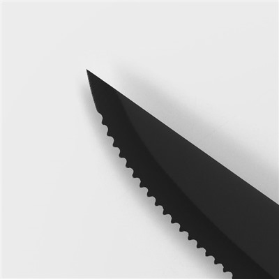 Нож для мяса и стейков Magistro Dark wood, длина лезвия 12.7 см