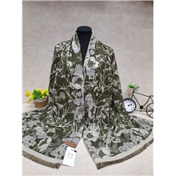 Мягкий двухсторонний палантин из кашемира мультицвет