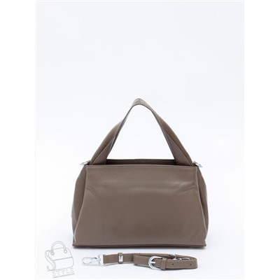 Сумка женская кожаная 0650CH gray Polina&Eiterou