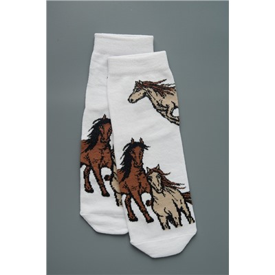 Носки женские Лошадки (набор 3 пары)