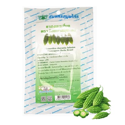 Фиточай диабетический из Момордики Харанции, 20 пакетиков, Thanyaporn. Таиланд