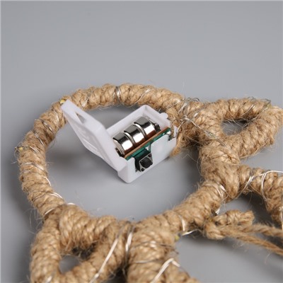 Светодиодная фигура «Олень» 14×11×1 см, 20 LED, батарейки AG13×3 (в комплекте), свечение теплое белое