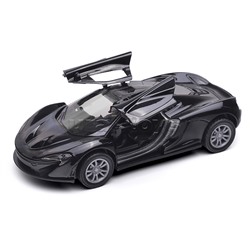 Чёрная инерционная машинка Спорт die-cast,1:32, открывающиеся двери