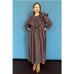 Платье женское  STREET074/04/Вишневый, белый