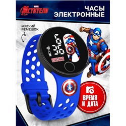 Часы детские электронные Marvel «Мстители», на батарейках