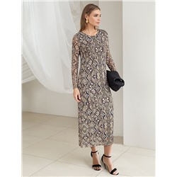 Платье из сетки с подкладкой