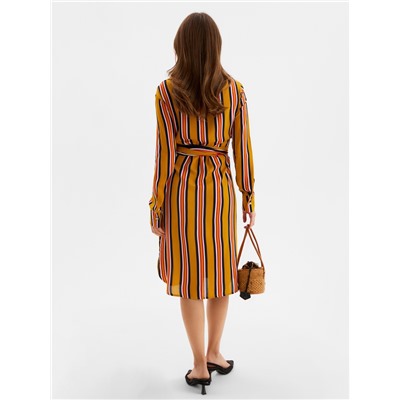 Платье миди женское MINAKU: Enjoy, жёлтое, размер 42