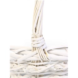 Корзина плетёная для хранения Vara, с ручкой, белая, набор 3 шт.