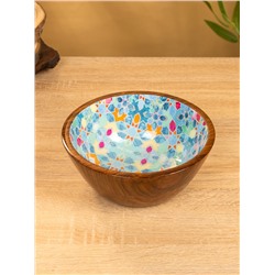 Чаша «Калейдоскоп», 18×18×8 см, дерево шишам