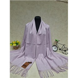 Тёплый палантин, цвет светло сиреневый