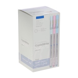 Ручка шариковая BrunoVisconti. CrystalWrite.Zefir, 0.38 мм стержень синий, МИКС