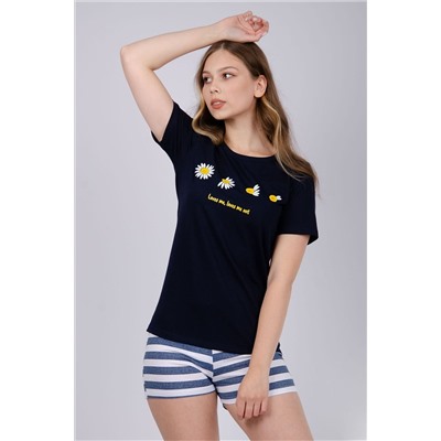 Пижама с шортами Ромашка НАТАЛИ, 1231978