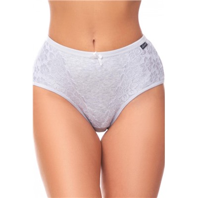 Трусы утягивающие с кружевом HoneyFormat 8005 (Серый)