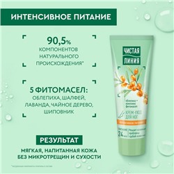 Крем-уход для ног Чистая линия «Интенсивное питание», 75 мл