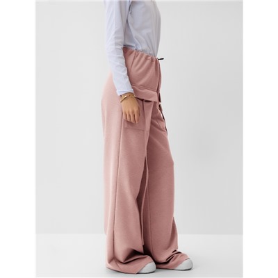 Брюки женские карго MINAKU: Casual Collection, бежевые, размер 48