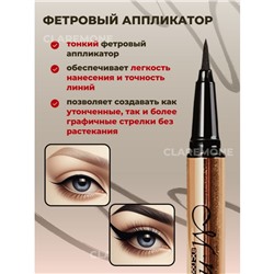 Подводка для глаз водостойкая черная Menow