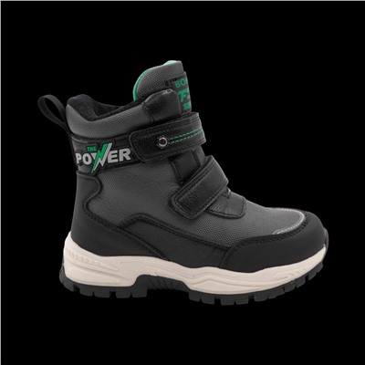 Ботинки мембранные на меху А6672-3 серые