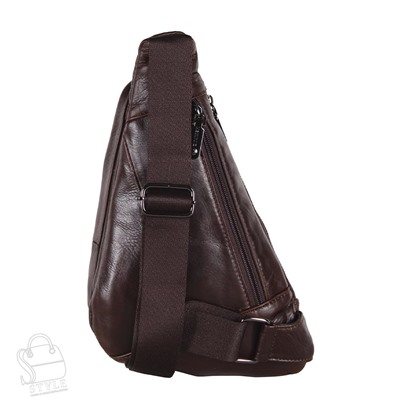 Рюкзак мужской кожаный 1213-1Z coffee Zinimxs