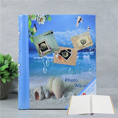 Фотоальбом магнитный 20 листов Море / 031H /уп 40/микс 4 вида