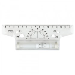 Рейсшина 15 см пластиковый ролик ЛР01 Стамм