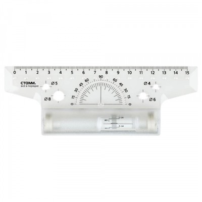 Рейсшина 15 см пластиковый ролик ЛР01 Стамм