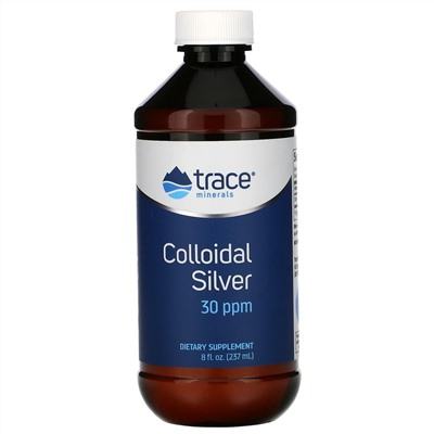 Trace Minerals Research, Коллоидное серебро, 30 ч/млн, 237 мл (8 жидких унций)
