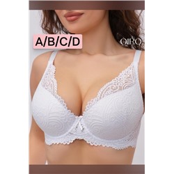 Бюстгальтер кружевной OIRO с пуш-ап ALICE 1032 (Белый)