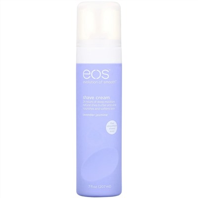 EOS, Крем для Бритья, Лаванда и Жасмин, 7 жидких унций (207 мл)