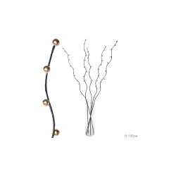 Сухоцвет набор 5 штук 150 см шарики 2 см ЗОЛОТО / D88-10 /уп 120/