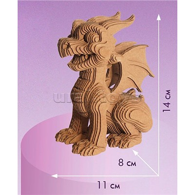 Конструктор из картона. Объёмная игрушка "Дракон"