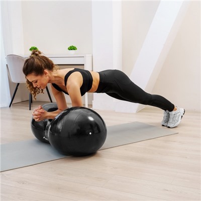 Фитбол овальный ONLYTOP, 900 г, цвета МИКС
