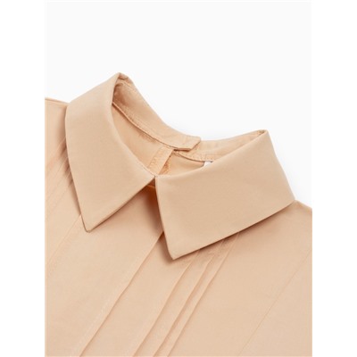 Костюм женский (рубашка, шорты) MINAKU: Enjoy, бежевый, размер 44