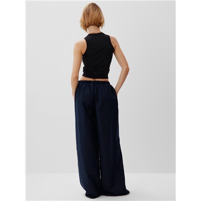 Брюки женские oversize MINAKU: Safari синий, размер 46