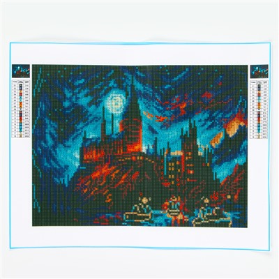 Алмазная мозаика с полным заполнением на холсте «Замок», 30×40 см