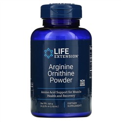 Life Extension, порошок аргинина и орнитина, 150 г (5,29 унции)