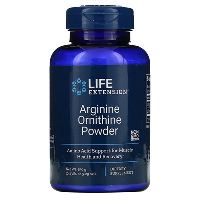 Life Extension, порошок аргинина и орнитина, 150 г (5,29 унции)