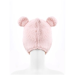 Шапка ушанка детская «Крошка Я», размер 48-50, пудровая