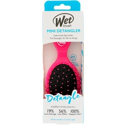 Wet Brush, мини-расческа для облегчения расчесывания, розовая, 1 шт.