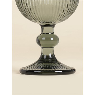 Бокалы для вина SL Home «Модерн», 250 мл, 8×14.5 см, набор 2 шт., стекло, графитовые