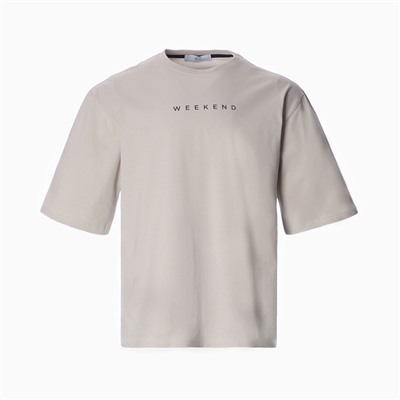 Футболка мужская MIST Weekend, размер 56, серо-бежевый