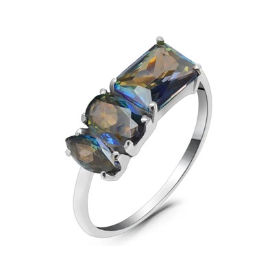 Кольцо, мистик кварц синий, Симфония