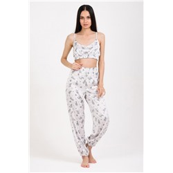 Пижама Hot Story Are you ready (топ _ брюки) (Бежевый)