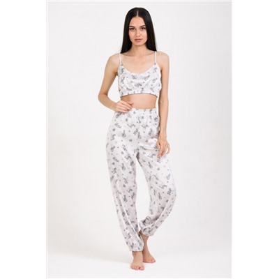 Пижама Hot Story Are you ready (топ _ брюки) (Бежевый)