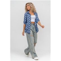 Рубашка 36824 (Горох джинс)
